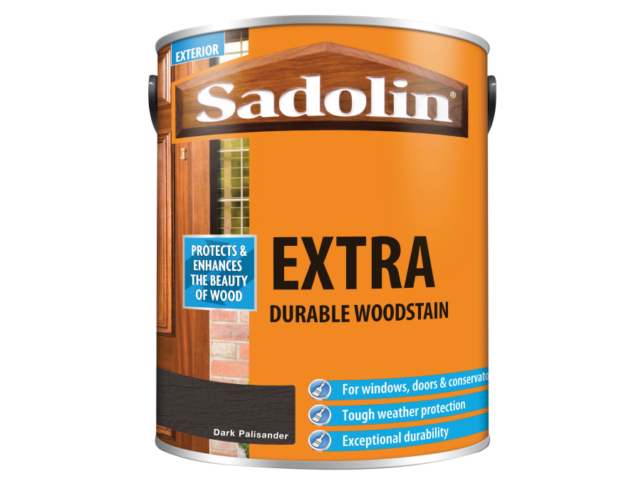 Sadolin 5028549 Extra Durable Woodstain Dark Palisander 5 Litre