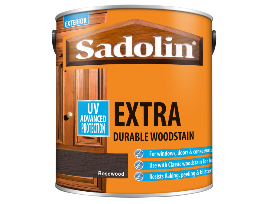 Sadolin 5028560 Extra Durable Woodstain Rosewood 2.5 Litre