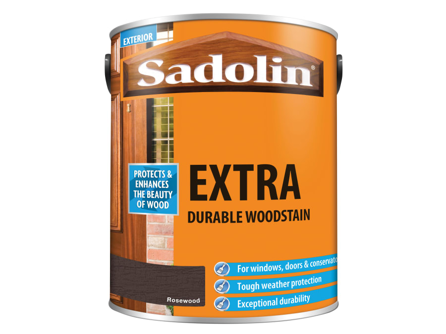 Sadolin 5028561 Extra Durable Woodstain Rosewood 5 Litre