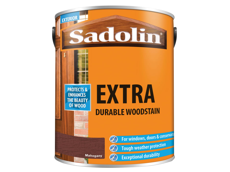 Sadolin 5028568 Extra Durable Woodstain Mahogany 5 Litre