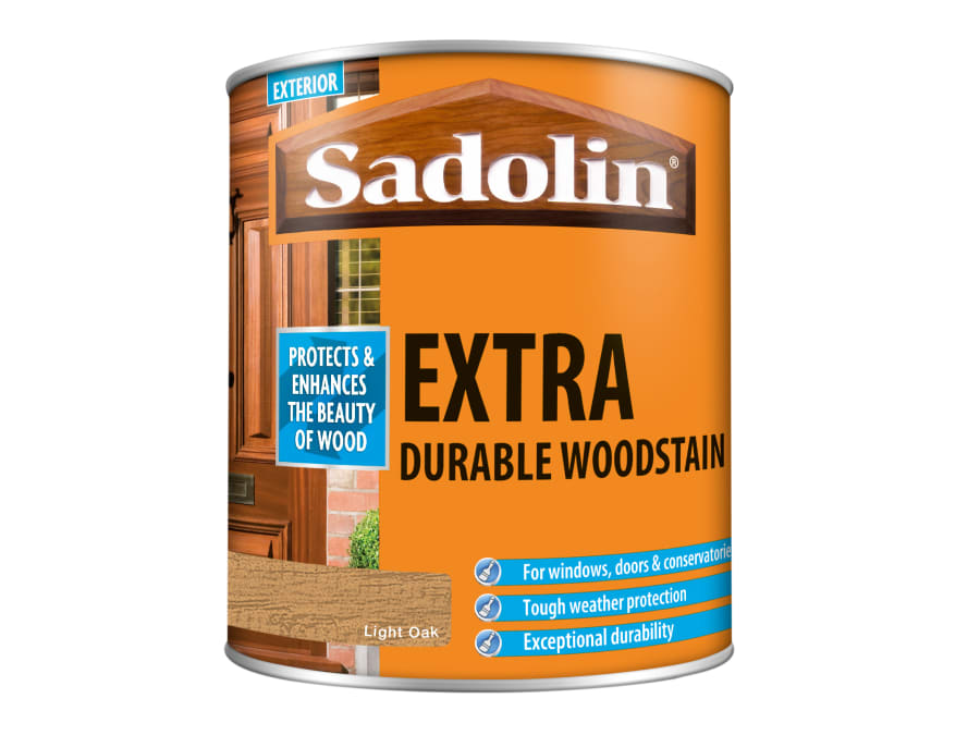 Sadolin 5028574 Extra Durable Woodstain Light Oak 1 Litre