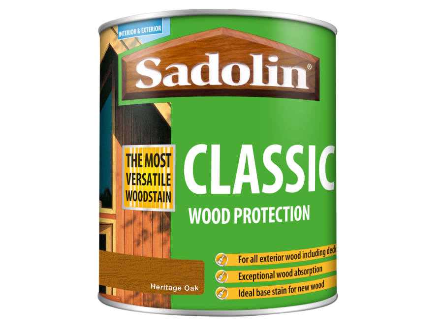 Sadolin 5090979 Classic Wood Protection Heritage Oak 1 Litre