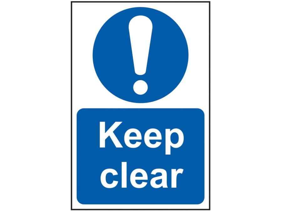 Scan 0253 Keep Clear PVC Sign 200 × 300mm