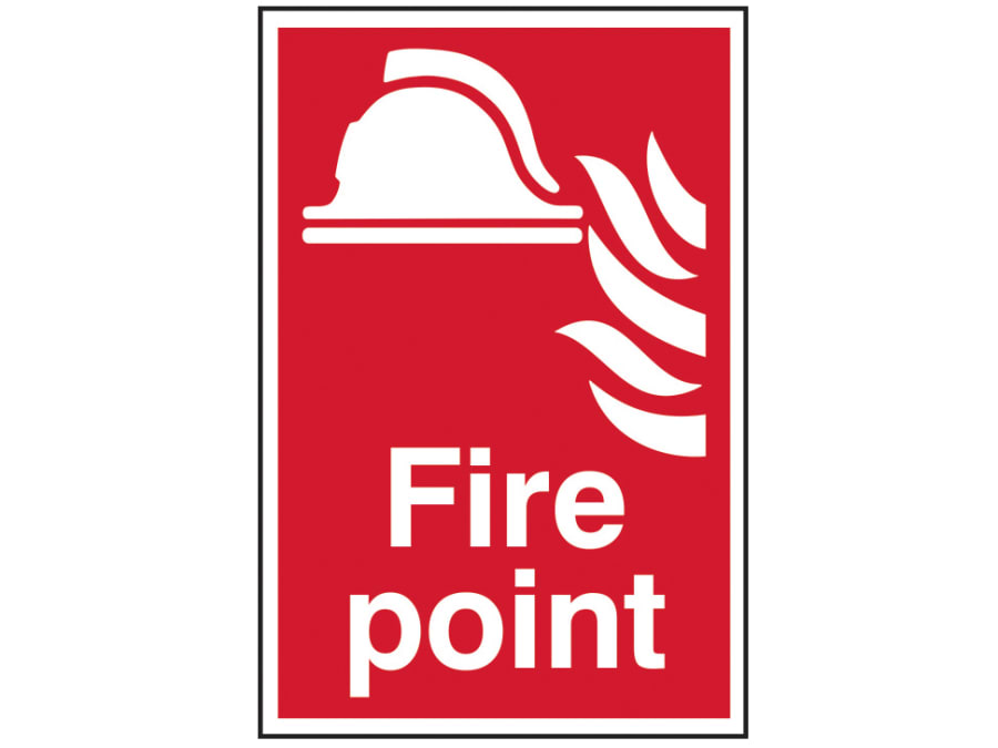 Scan 1451 Fire Point PVC Sign 200 x 300mm