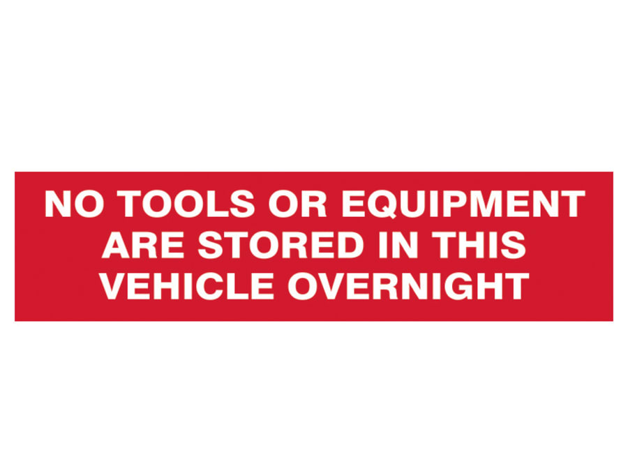 Scan 5256 Vehicle Security Signs 300 x 200mm 2 Pack