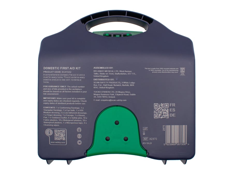 Scan SCANM2X20 General-Purpose First Aid Kit 40 Piece