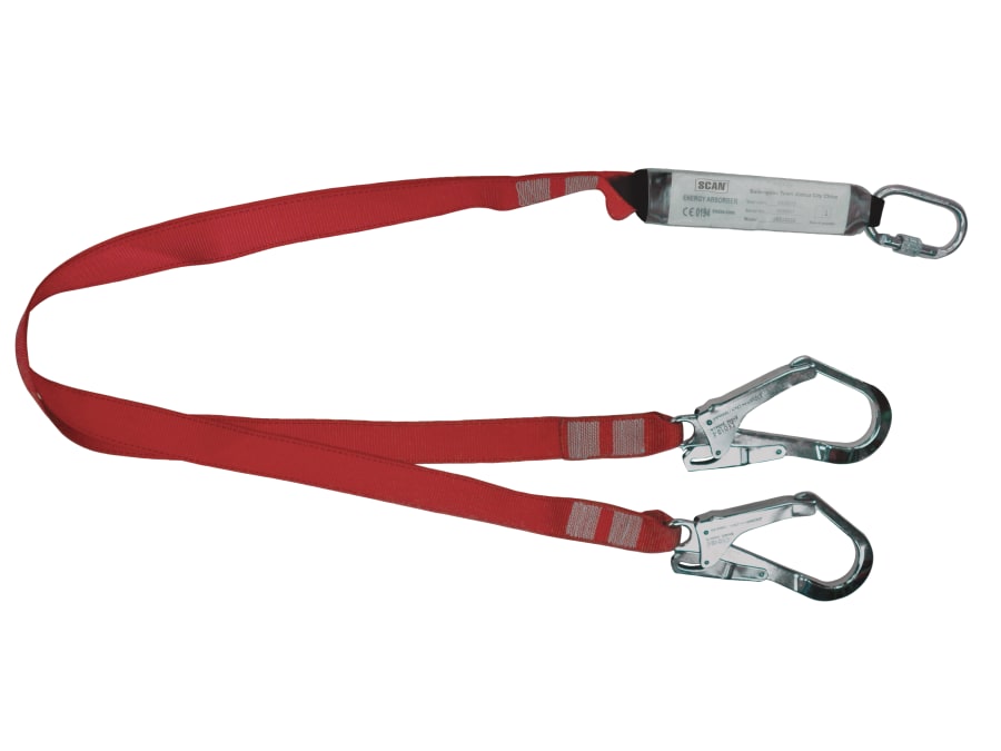 Scan JE312205 Fall Arrest Twin Lanyard 1.8m
