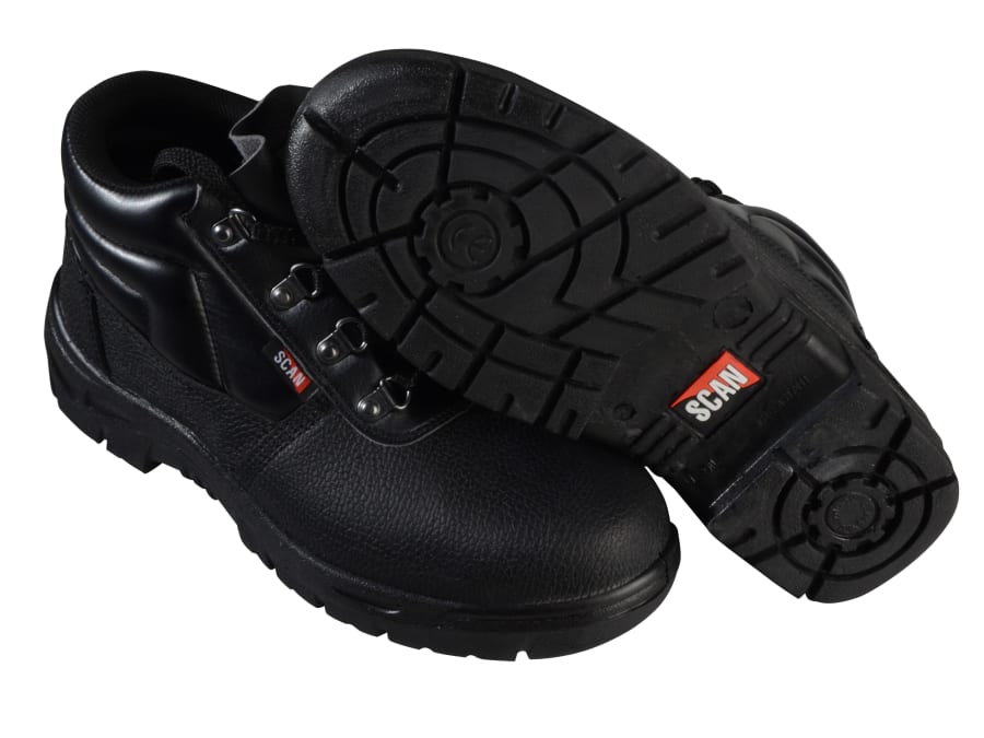 Scan JCB917 Chukka Safety Boots Black UK 10 EUR 44