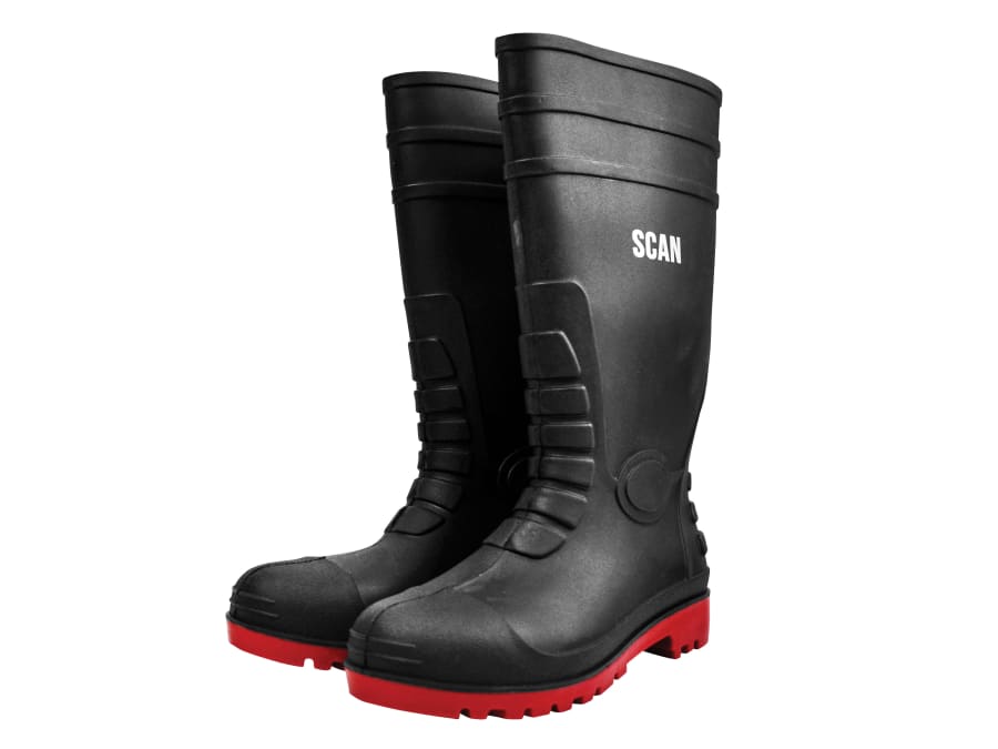 Scan W6038BLACK Safety Wellingtons UK 11 EUR 46