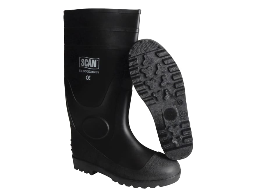Scan W6038BLACK Safety Wellingtons UK 11 EUR 46