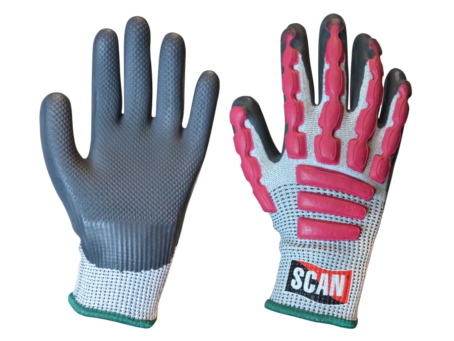 Scan T5000 Cut 5 Anti-Impact Latex Gloves