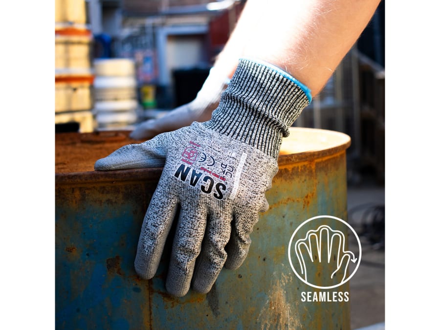 Scan PES3353 PU Palm Cut D Gloves-Size 9