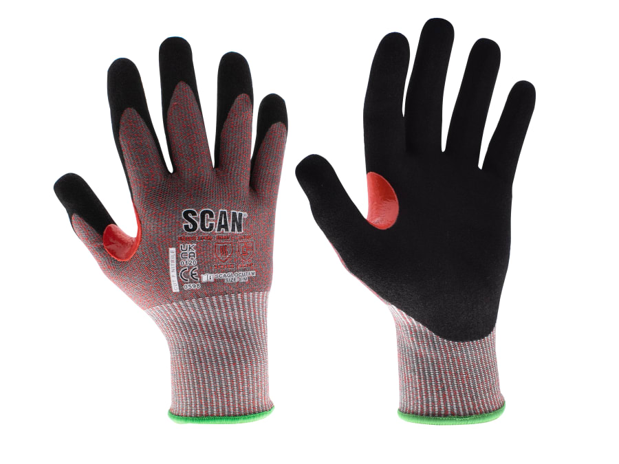 Scan NJC3258DQ Nitrile Palm Cut F Gloves