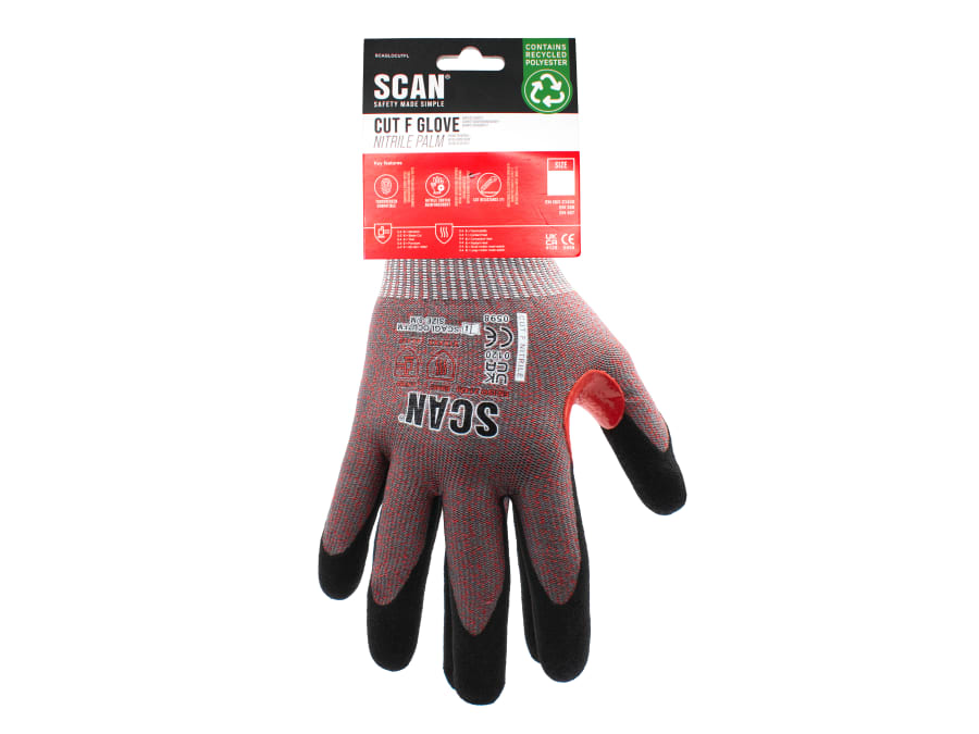 Scan NJC3258DQ Nitrile Palm Cut F Gloves