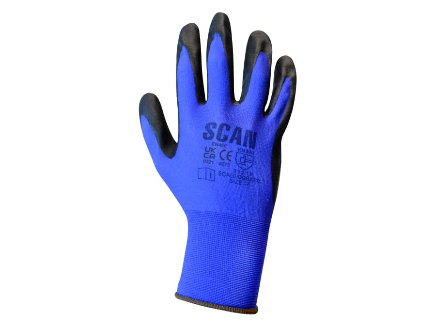 Scan N550118 Nitrile Gloves-Large