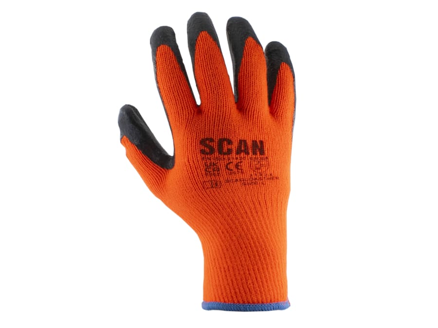 Scan Thermal Latex Coated Gloves XL (Size 10) Pack 5