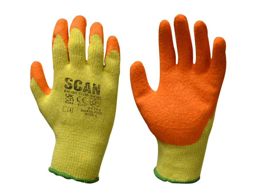 Scan Knitshell Latex Palm Gloves XXL