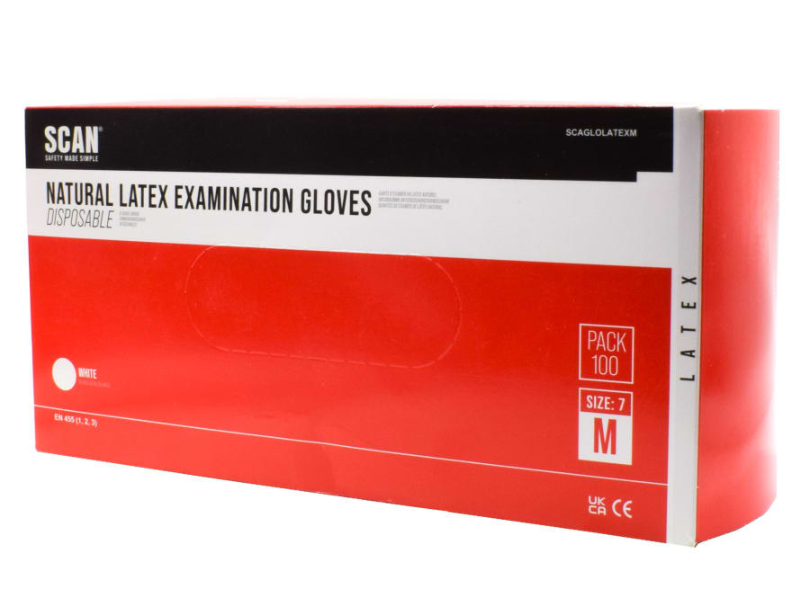 Scan Latex Gloves Medium