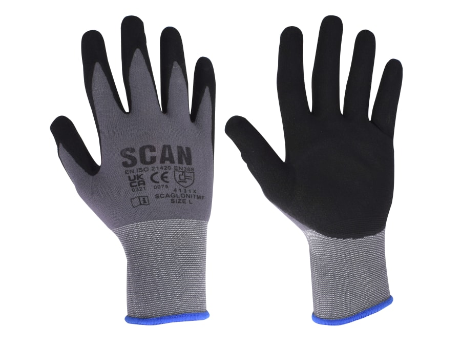 Scan 2ANK42L24 Nitrile Gloves