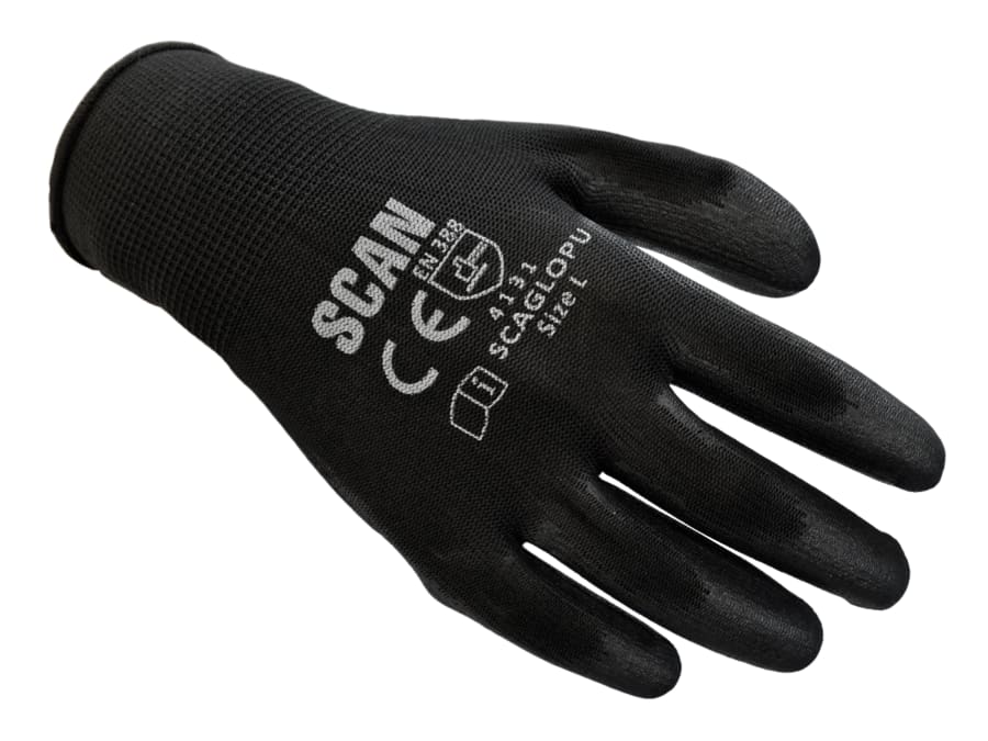Scan PU Coated Gloves-Size L
