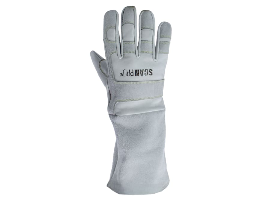 Scan Premium Leather Welding Gloves Size 9