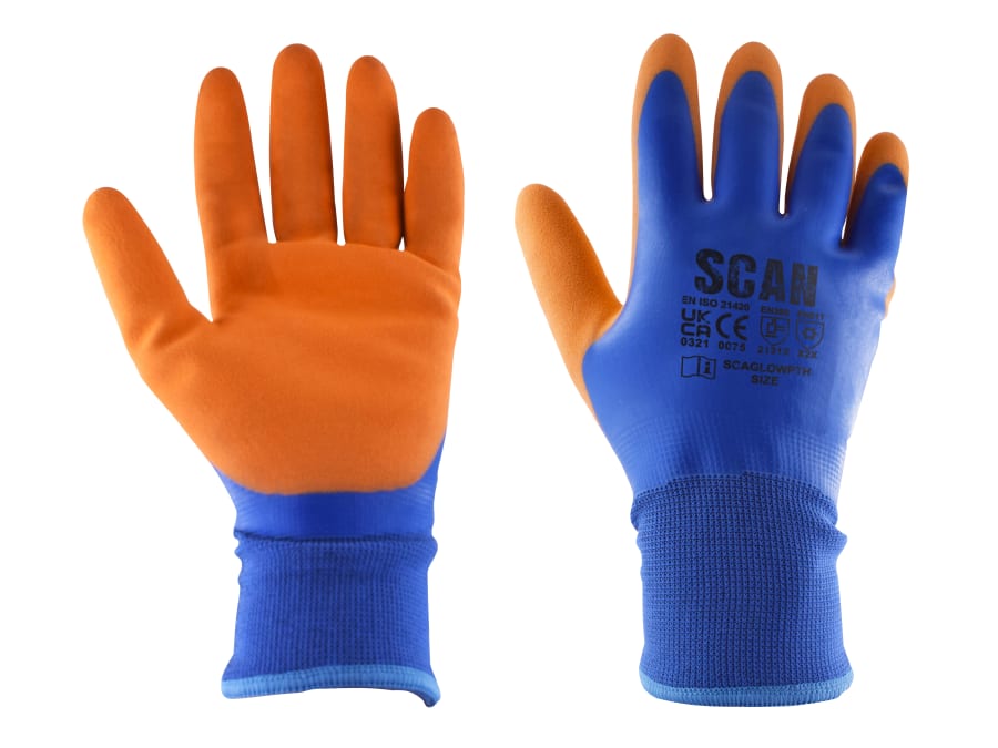 Scan W2101 Thermal Waterproof Latex Coated Gloves