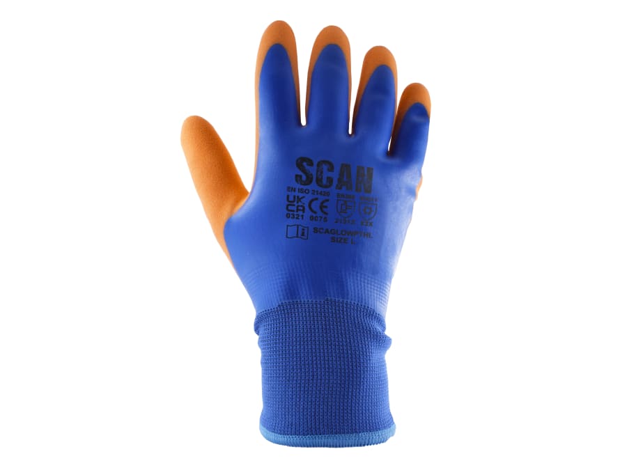 Scan W2101 Thermal Waterproof Latex Coated Gloves