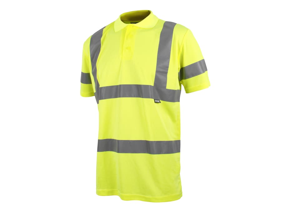 Scan SFTE04 Hi-Vis Yellow Polo Shirt