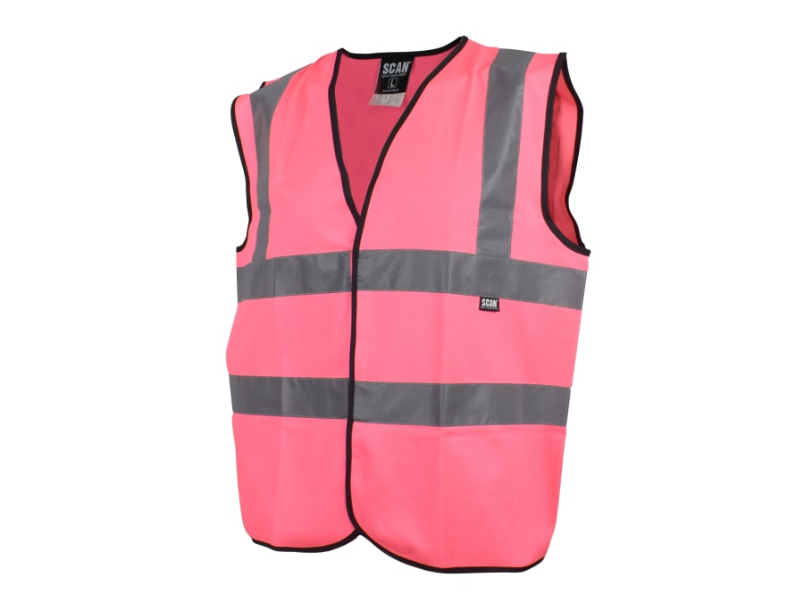 Scan UC801P Hi-Vis Pink Waistcoat