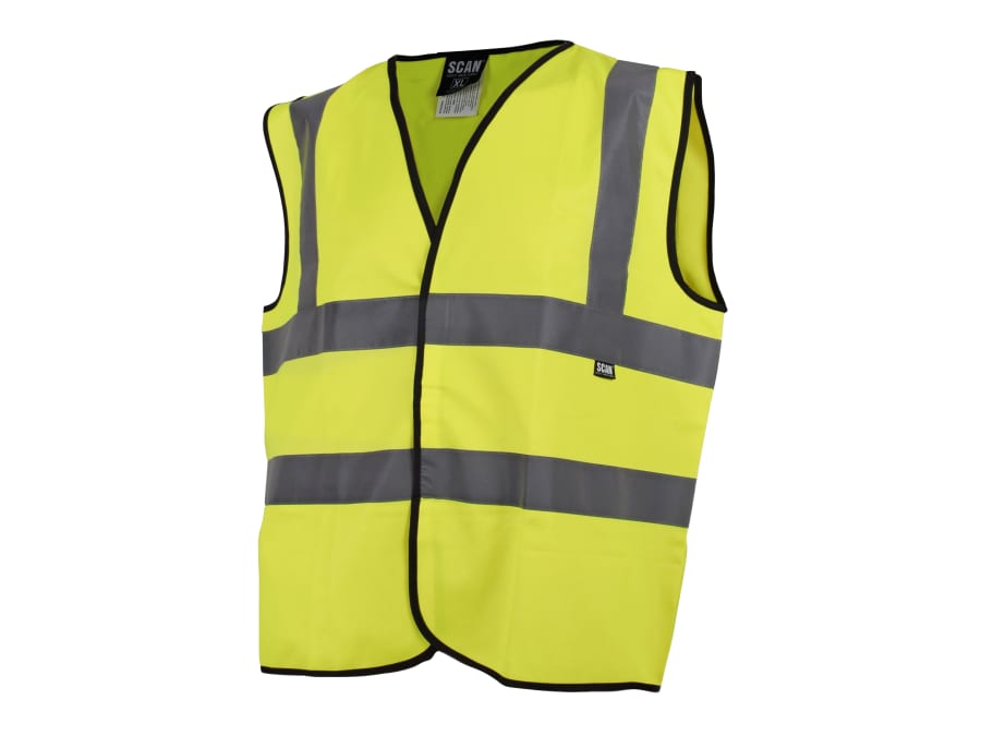 Scan Hi-Vis Yellow Waistcoat XL
