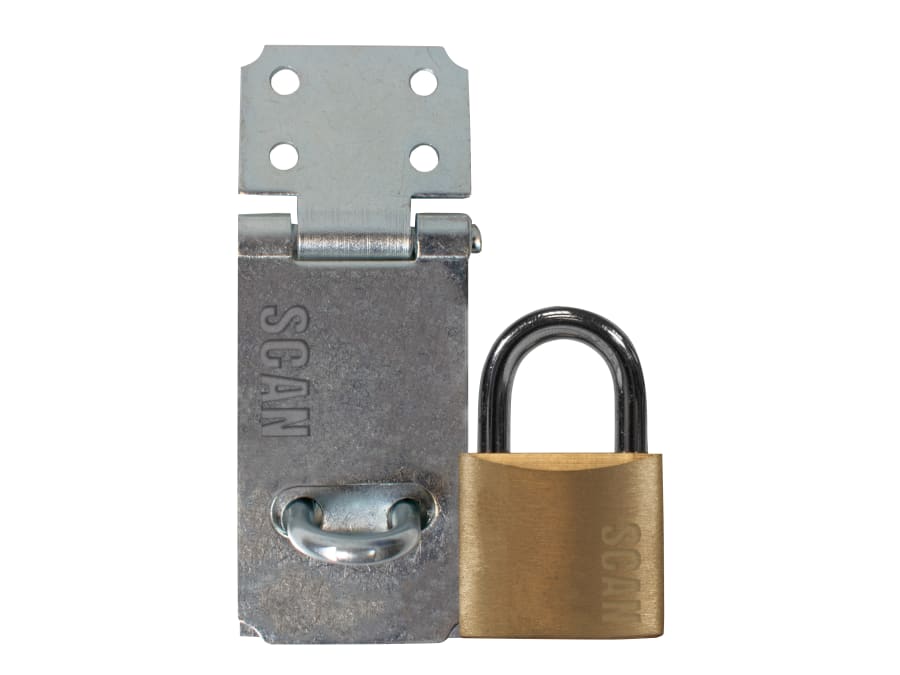 Scan YS000364 Hasp and Staple with 64mm and 40mm Padlocks