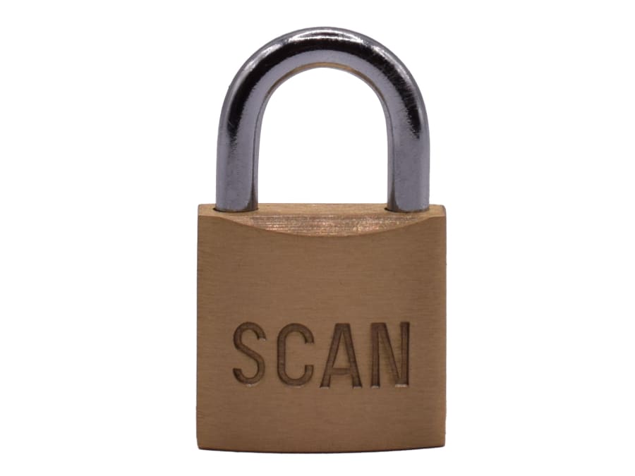 Scan BC7525 25mm Brass Padlock