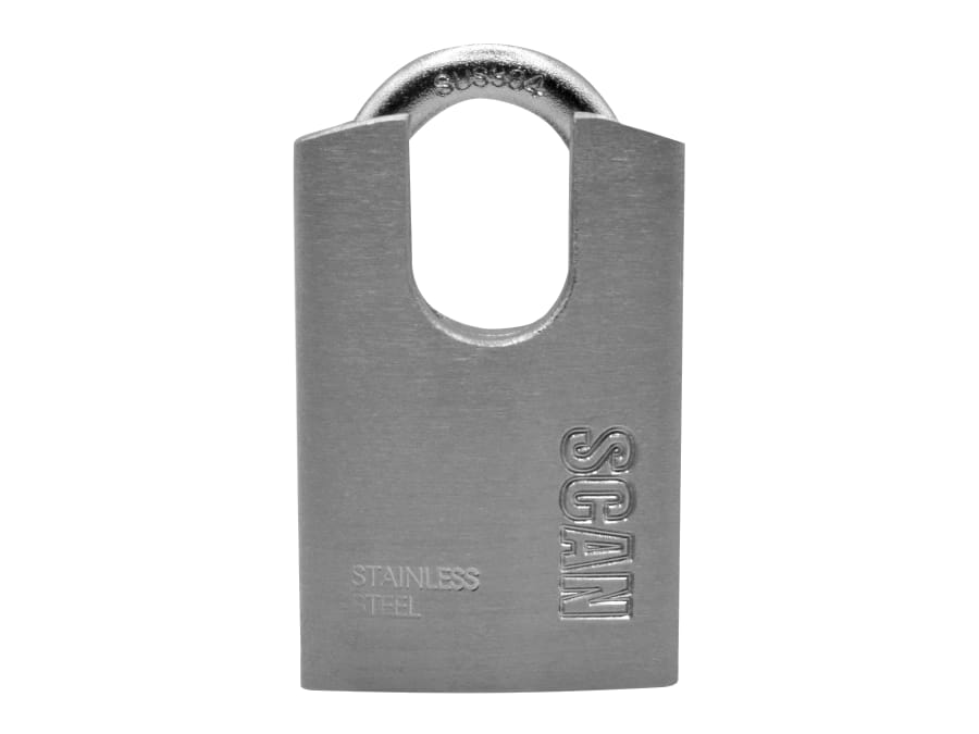 Scan ZB11340 40mm Stainless Steel Shrouded Padlock