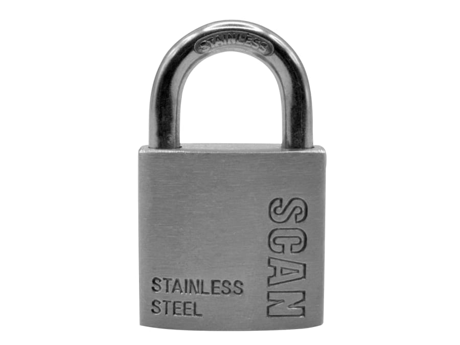 Scan ZB11132 32mm Stainless Steel Padlock