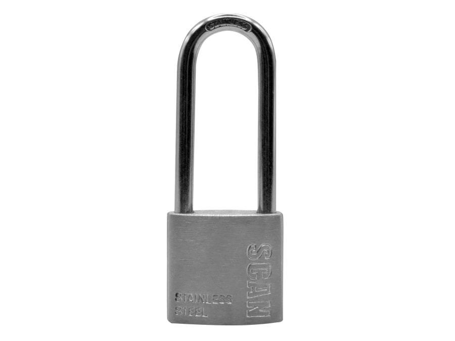 Scan ZB11132L 32mm Long Shackle Stainless Steel Padlock