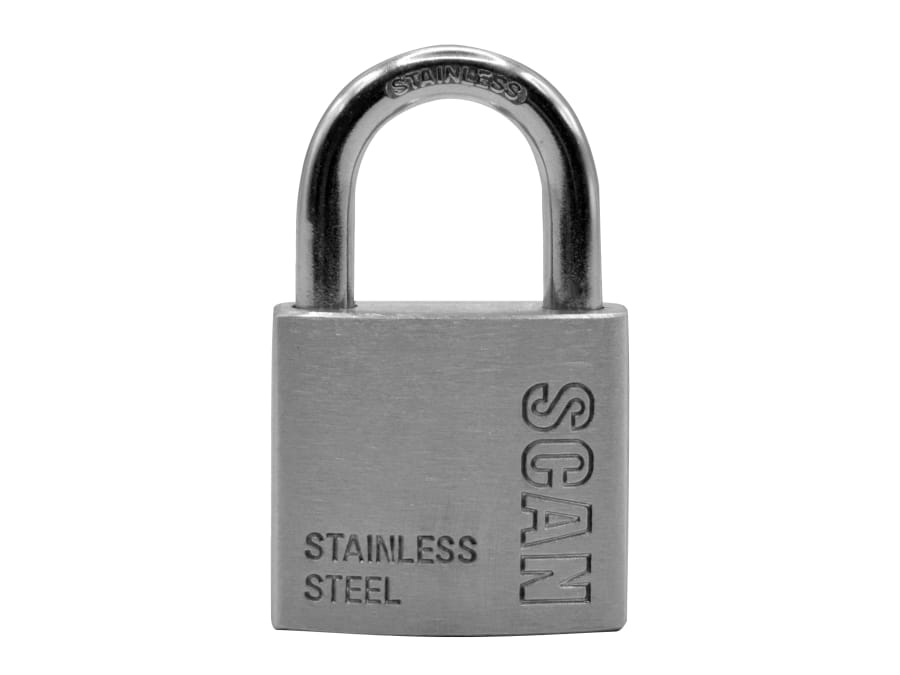 Scan ZB11138 38mm Stainless Steel Padlock