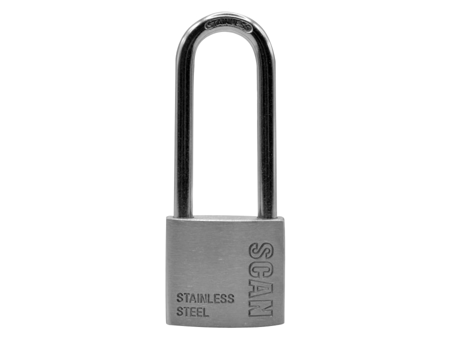 Scan ZB11138L 38mm Long Shackle Stainless Steel Padlock