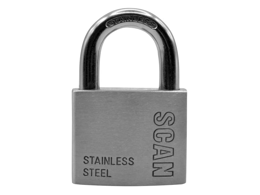 Scan ZB11150 50mm Stainless Steel Padlock