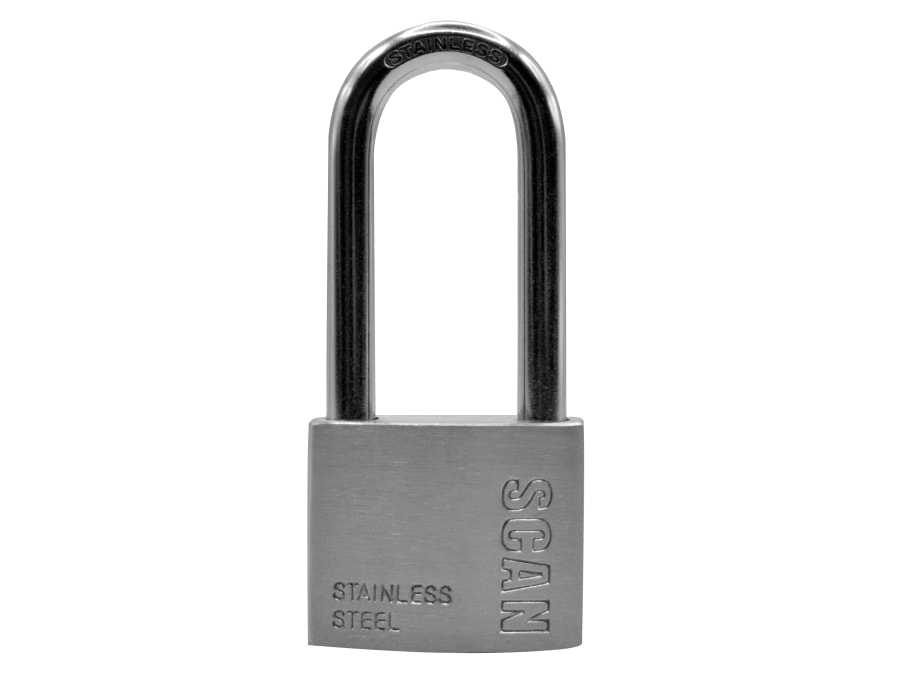 Scan ZB11150L 50mm Stainless Steel Padlock