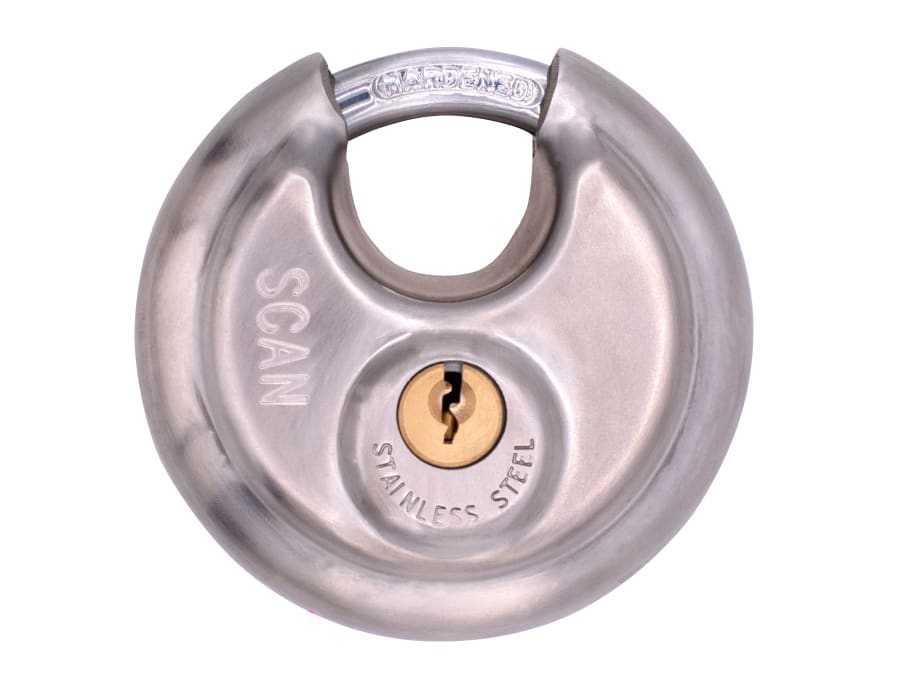 Scan DP9070 70mm Stainless Steel Disk Padlock