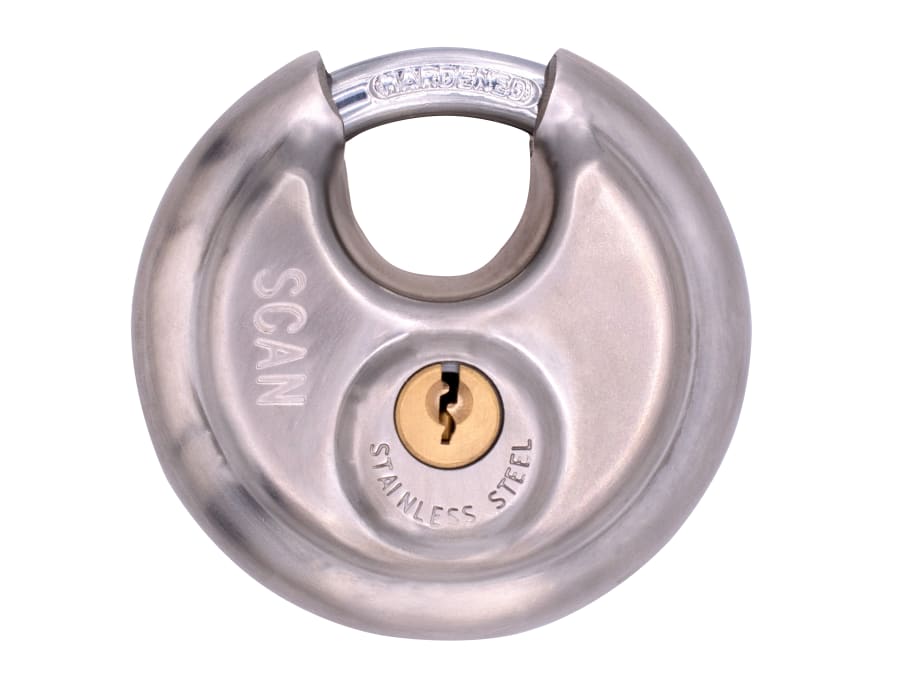 Scan XA114 80mm Stainless Steel Disk Padlock