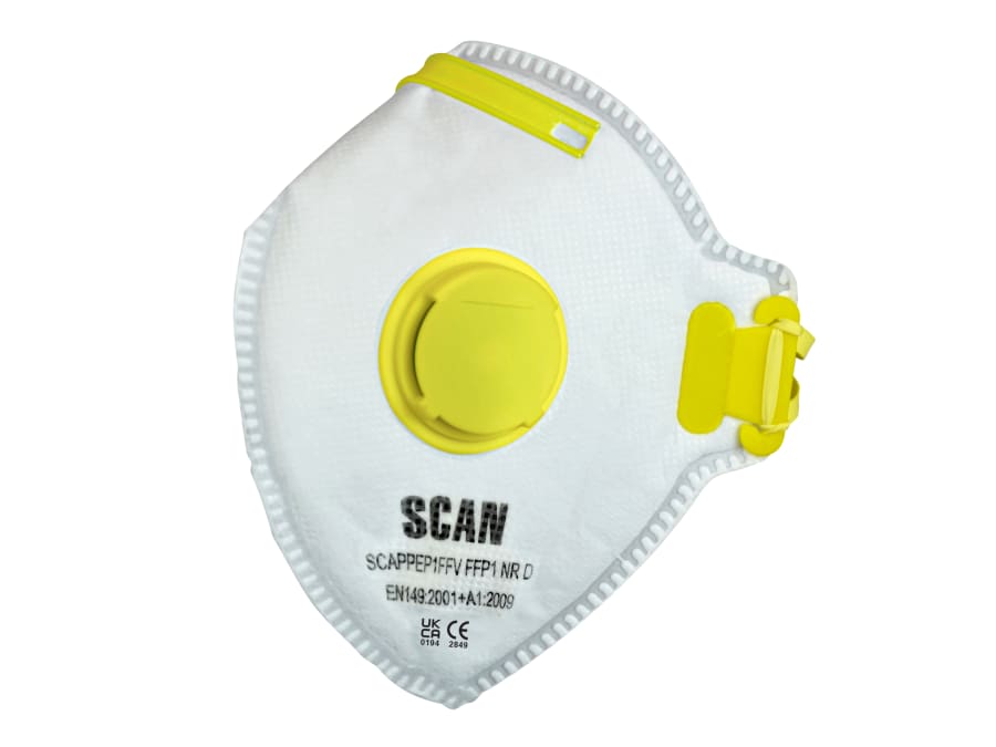Scan DTC3XFD3 FFP1 Fold Flat Valved Disposable Mask