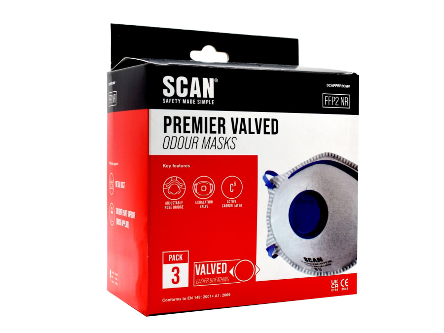 Scan DAC4MF3 FFP2 Odour Mask with 3 Pack