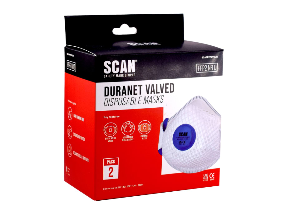 Scan DTCA1NFD2 FFP2 Disposable Masks (Pack of 2)