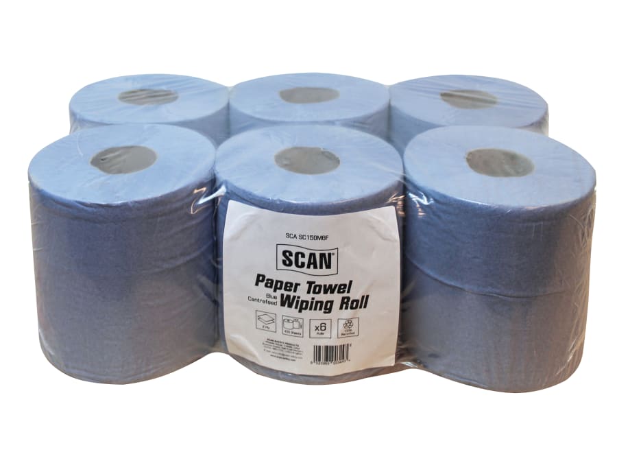 Scan C2B157FCFR018FN Paper Towel Wiping Roll 2-Ply 176mm x 150m