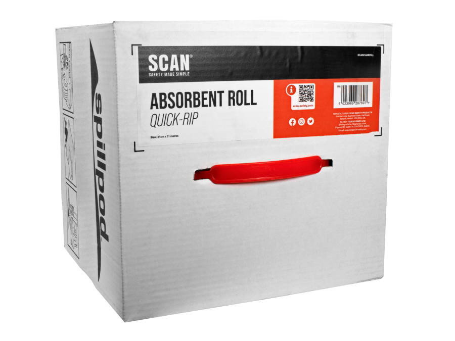 Scan BX0004 Universal Absorbent Quick-Rip Roll Box
