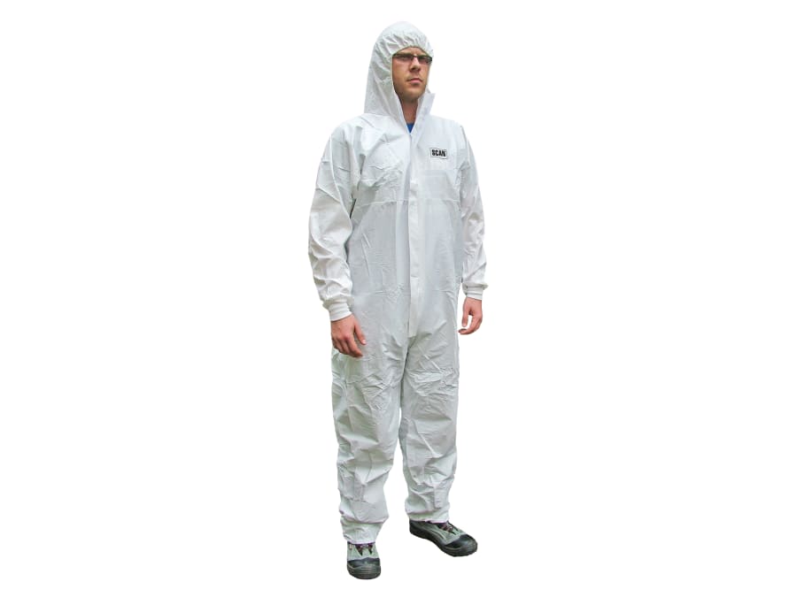 Scan 2503XXLARGE Chemical Splash Resistant Disposable Coverall Type 5/6 XXL
