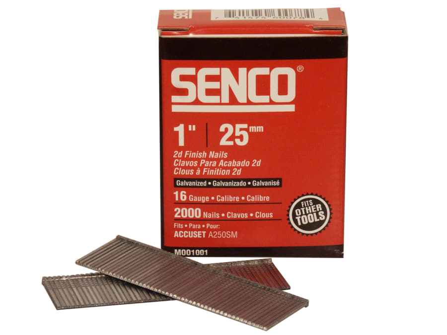 Senco RX13EAA 16G x 25mm Galvanised Brad Nails (Pack 2000)
