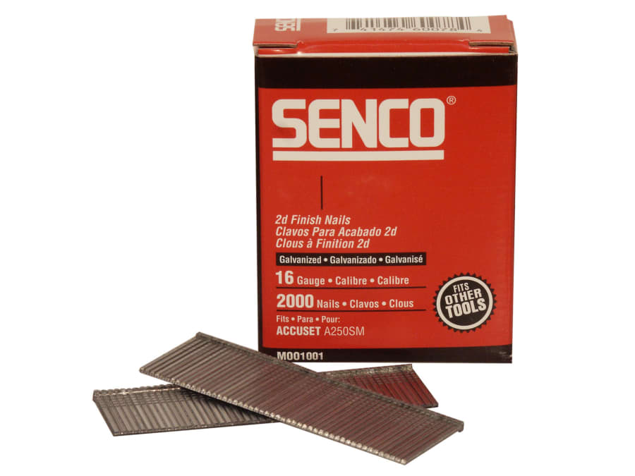 Senco RX23EAA 16G x 55mm Straight Brad Nails Galvanised (Pack 2000)