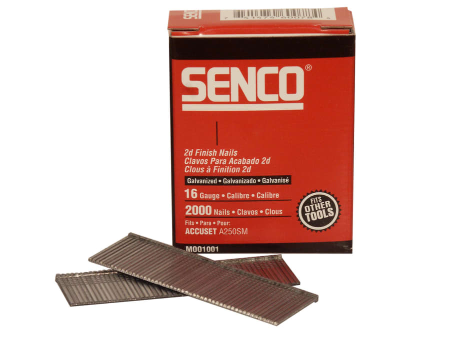 Senco RX25EAA 16G x 63mm Galvanised Brad Nails (Pack 2000)